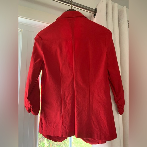 NWOT stretchy red blazer, size M - Picture 3 of 5